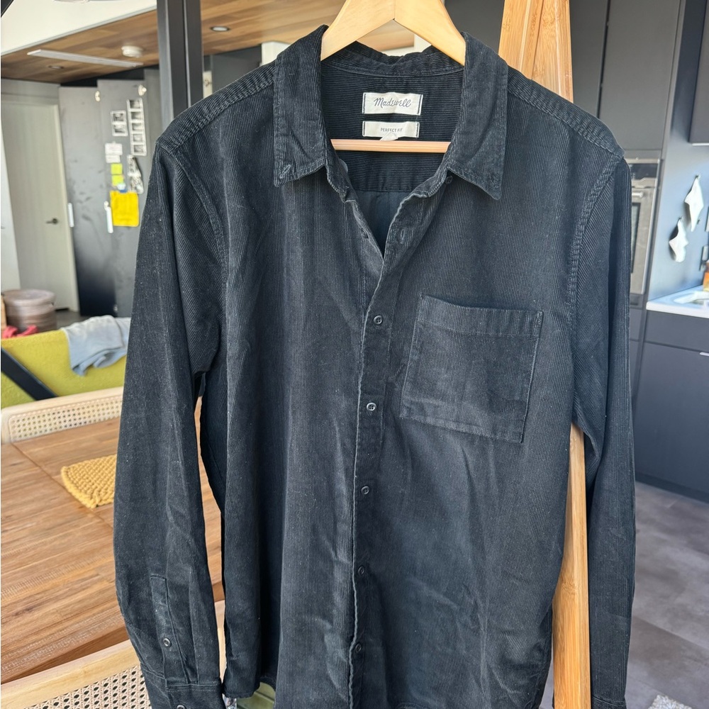 Madewell Men's Black Shirt